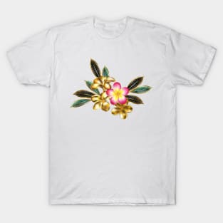 Golden plumeria T-Shirt